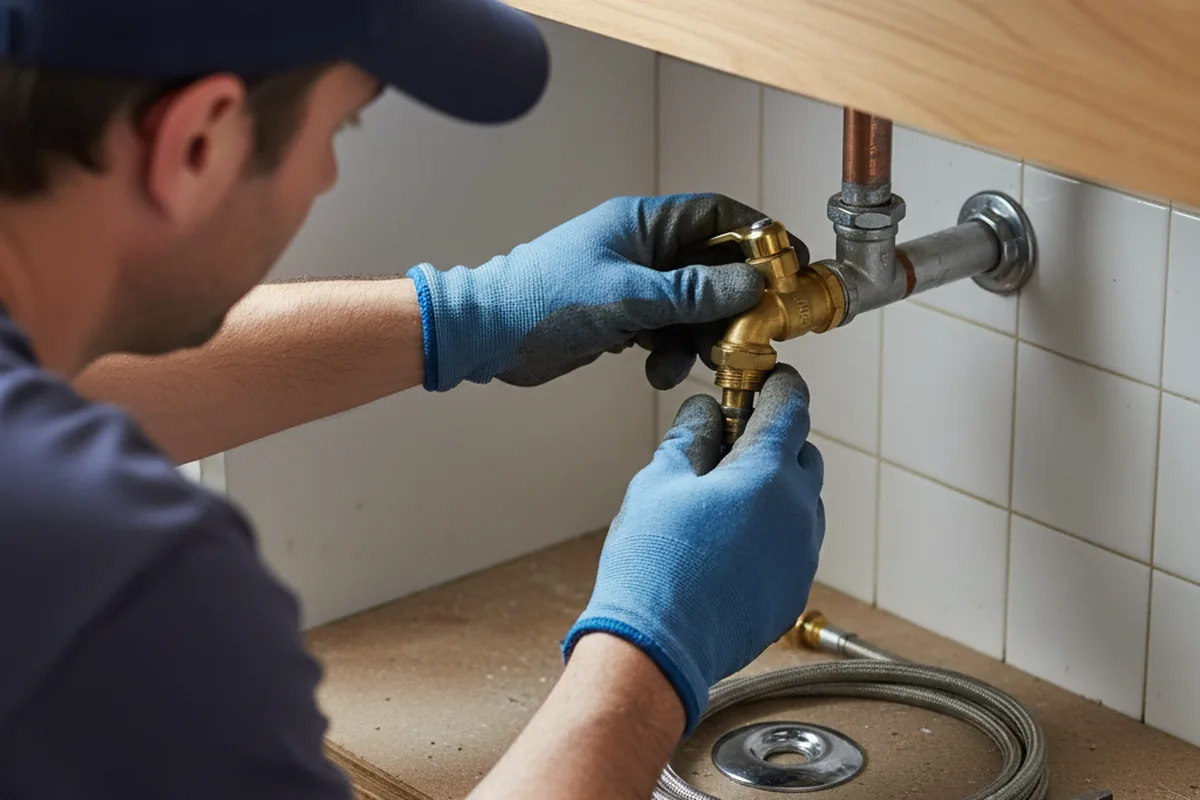 Shutoff valve and fitting work during Faucet and Fixture Repair in Bardwell